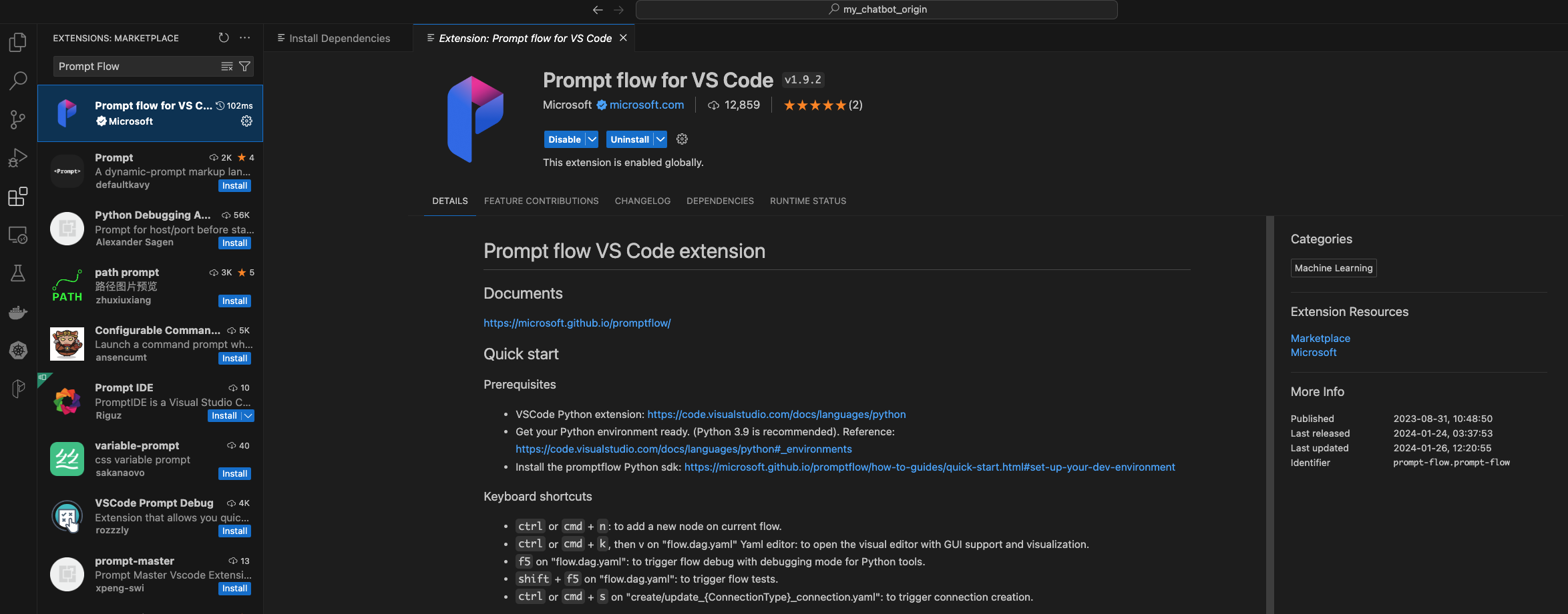 PromptFlow Visual Studio Code Plugin